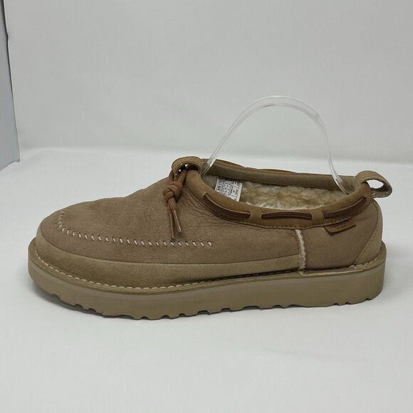 UGG Tasman Regenerate Sheepskin Sand Suede Women 11 Men 10 Tassel STORE MODEL - Picture 3 of 16
